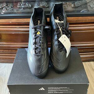 adidas Unisex League Firm Ground Soccer Cleats Black/Gray Men 9.5 women 10.5